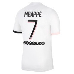 Camisola Paris Saint-Germain Kylian Mbappé 7 Equipamento Segundo 2021-2022 Manga Curta